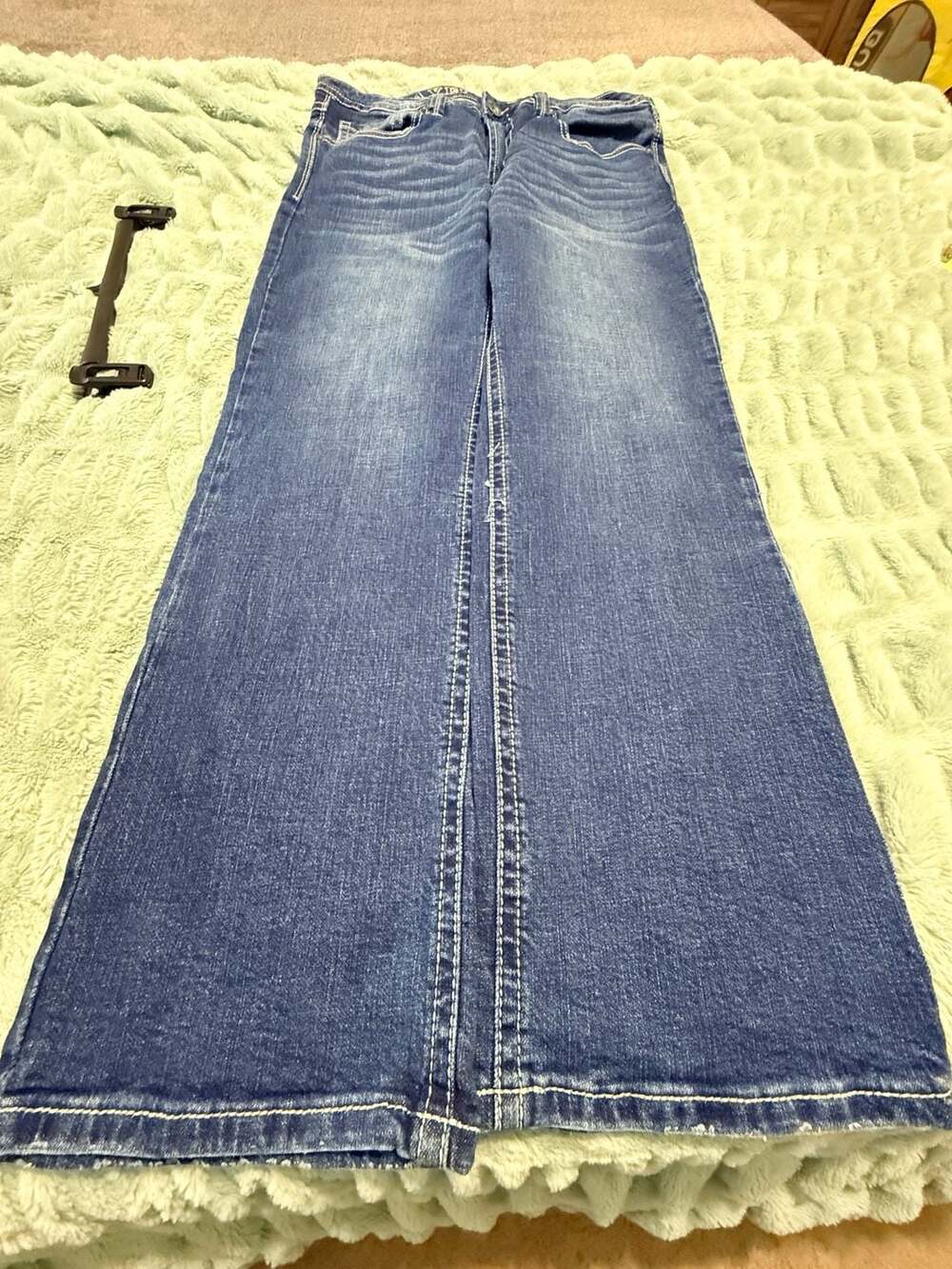 TK Axel Slim Boot Blue Wash Denim Jeans W34 L32